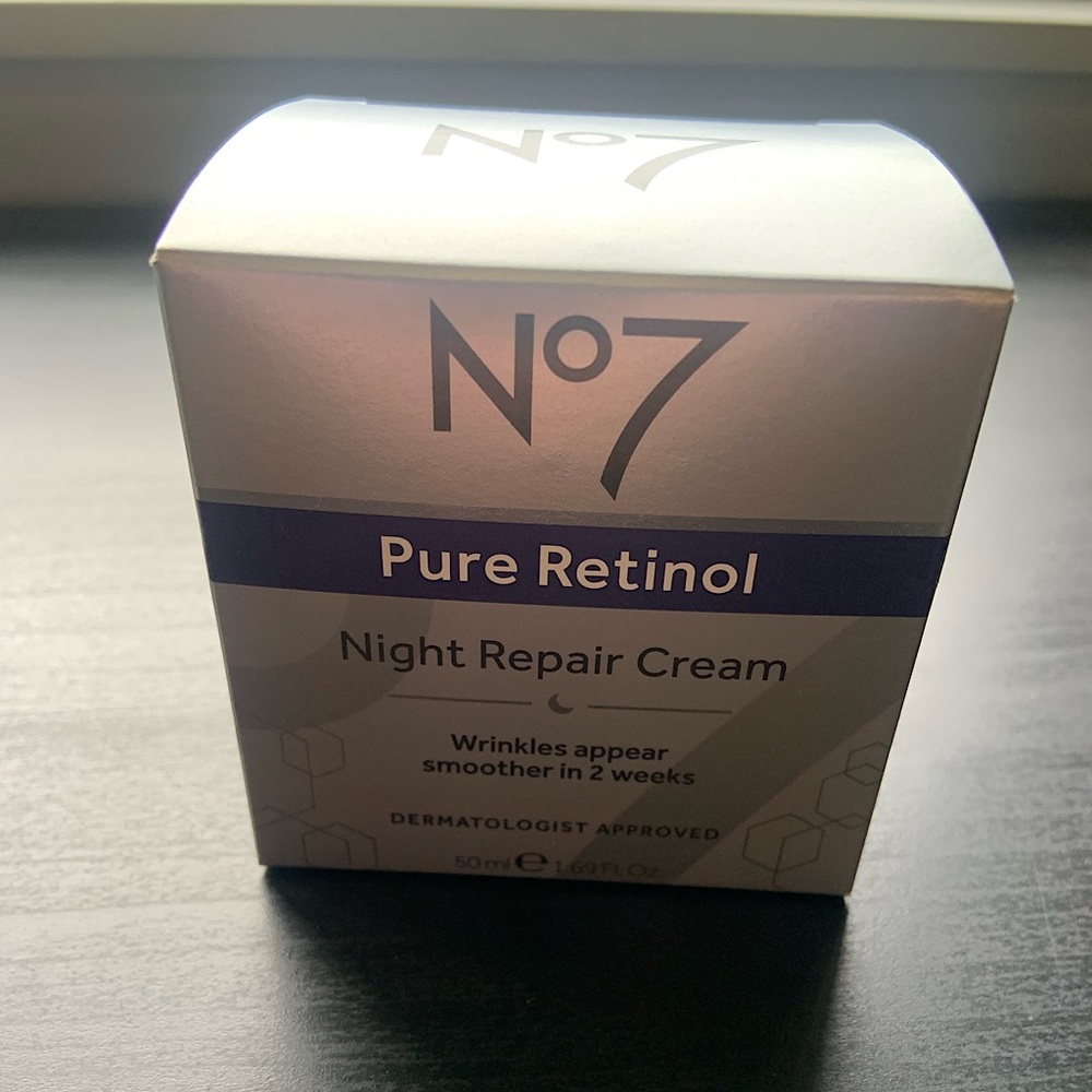 No7 Pure Retinol Night Cream 50 ml / 1.69 fl oz NEW IN BOX
